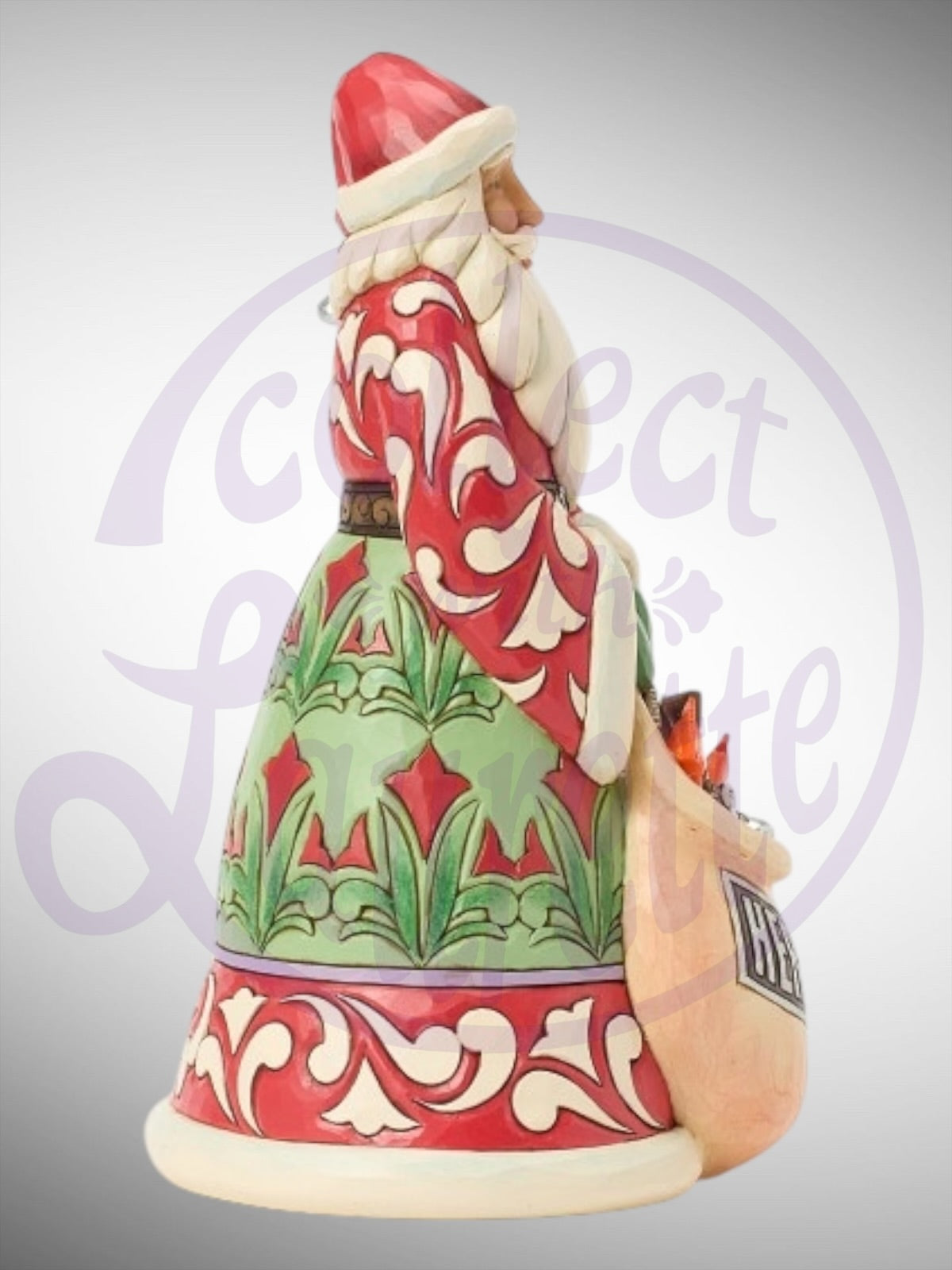Jim Shore Hershey Collection -  A Sack of Sweet Wishes Santa Figurine
